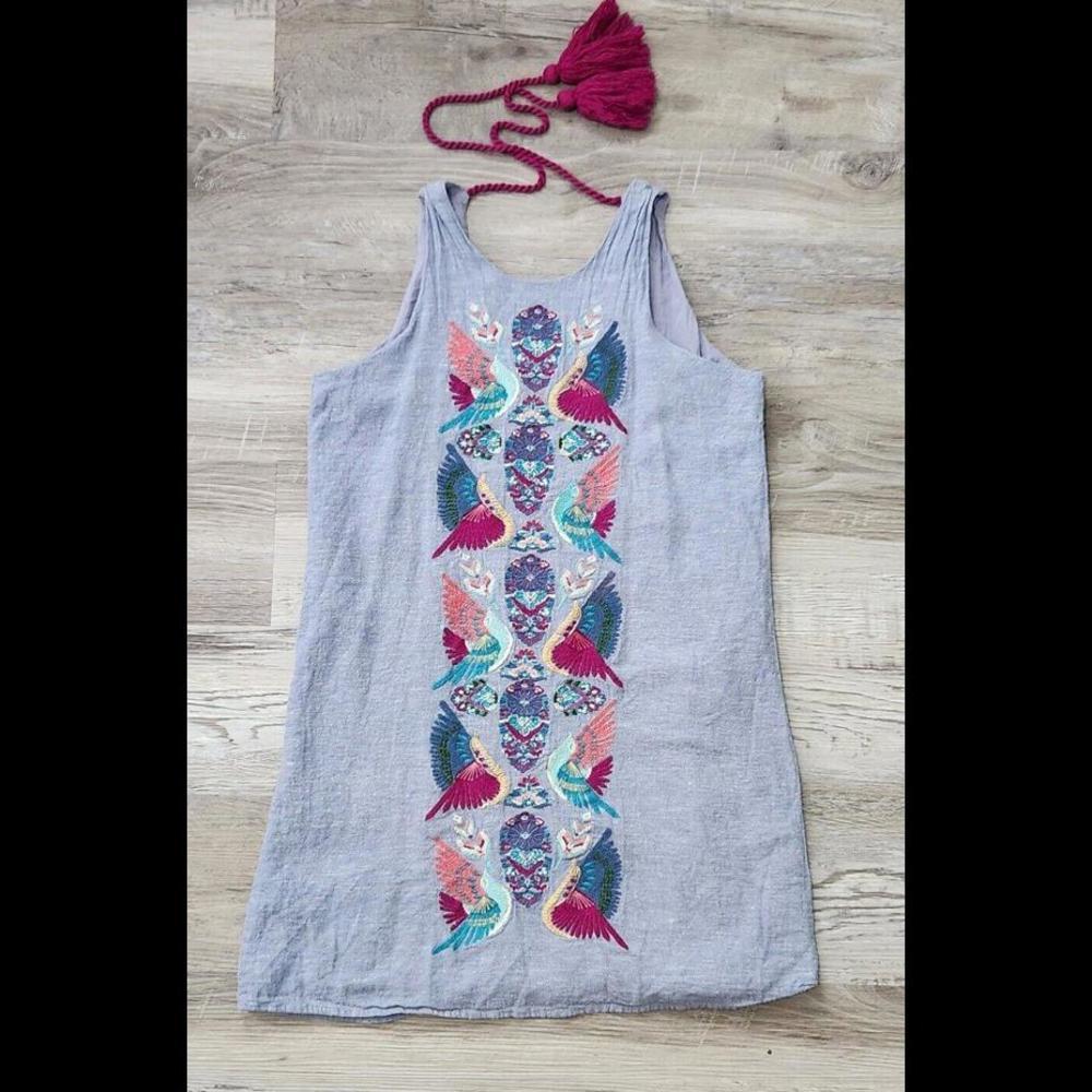 Momma Tried By Judith March LINLEY Dress Girls 12  Embroidered Boho Hippie